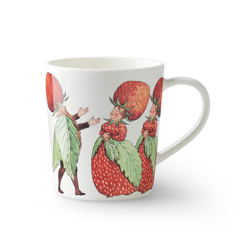 Elsa Beskow Mug With Handle 40 cl, Strawberry Family