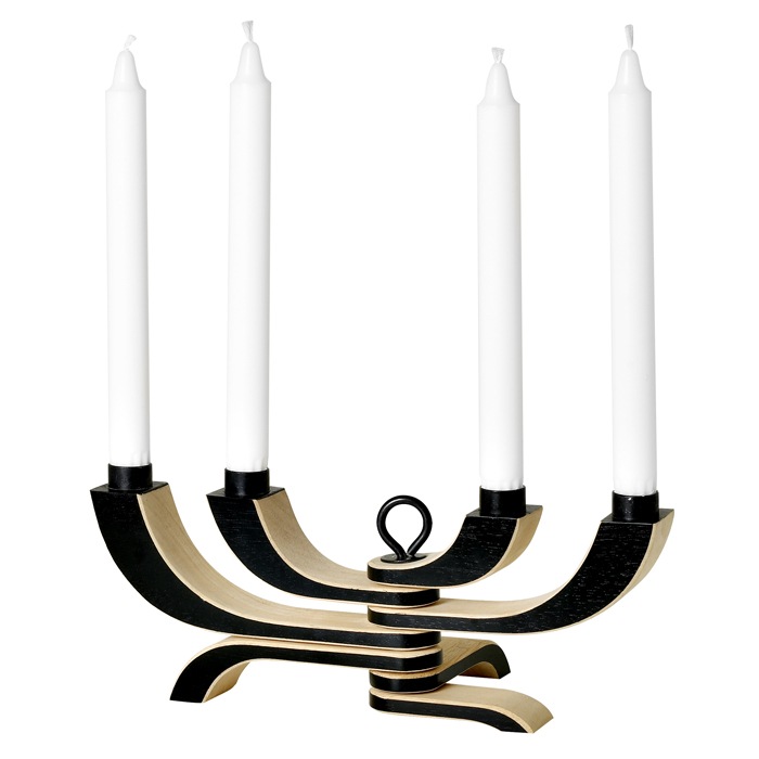 Nordic Light Candlestick 4 Arms, Black
