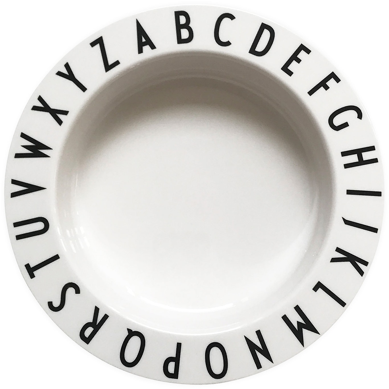 Eat & Learn Deep Plate, White