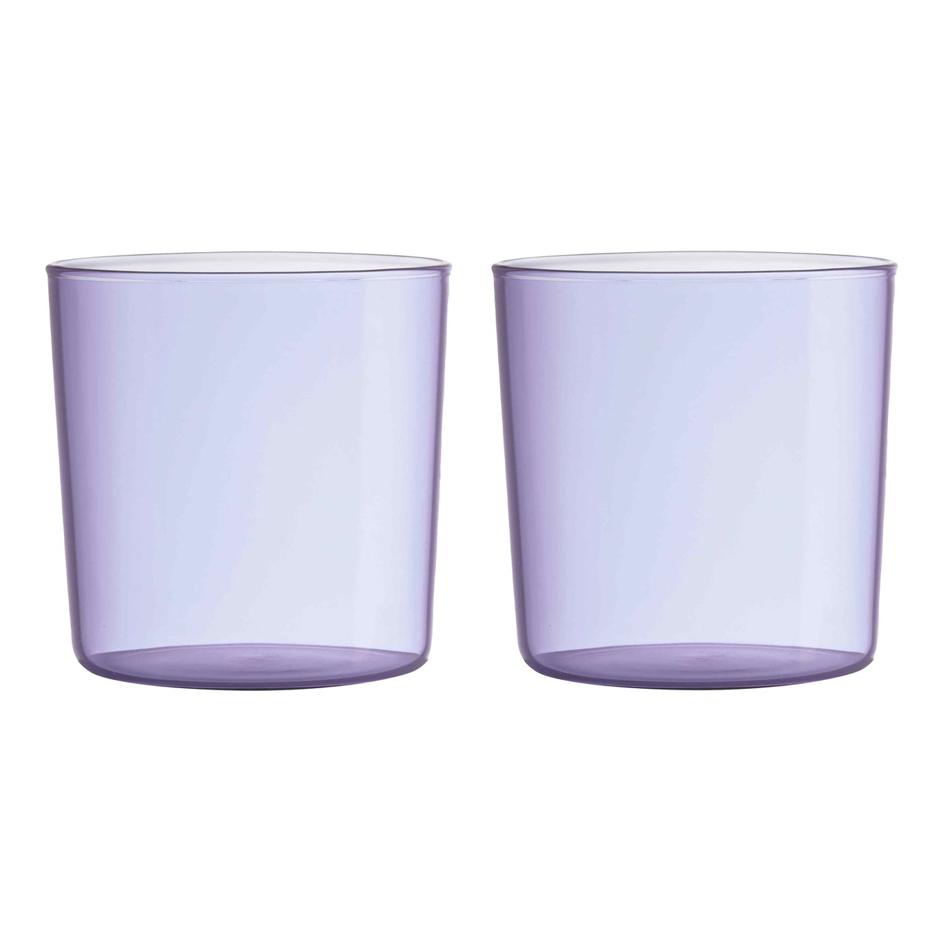 Design Letters Kids Coloured Eco Drinking Glass 2-Pack - Drinking Glasses Ecozen Lavender - 20106007PURPLE
