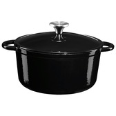  Staub 40509-480-5 Pico Cocotte Round Black, 6.3 inches (16 cm),  Small, Double-Handed, Cast Enamel, Pot, Induction Compatible, La Cocotte  Round: Home & Kitchen