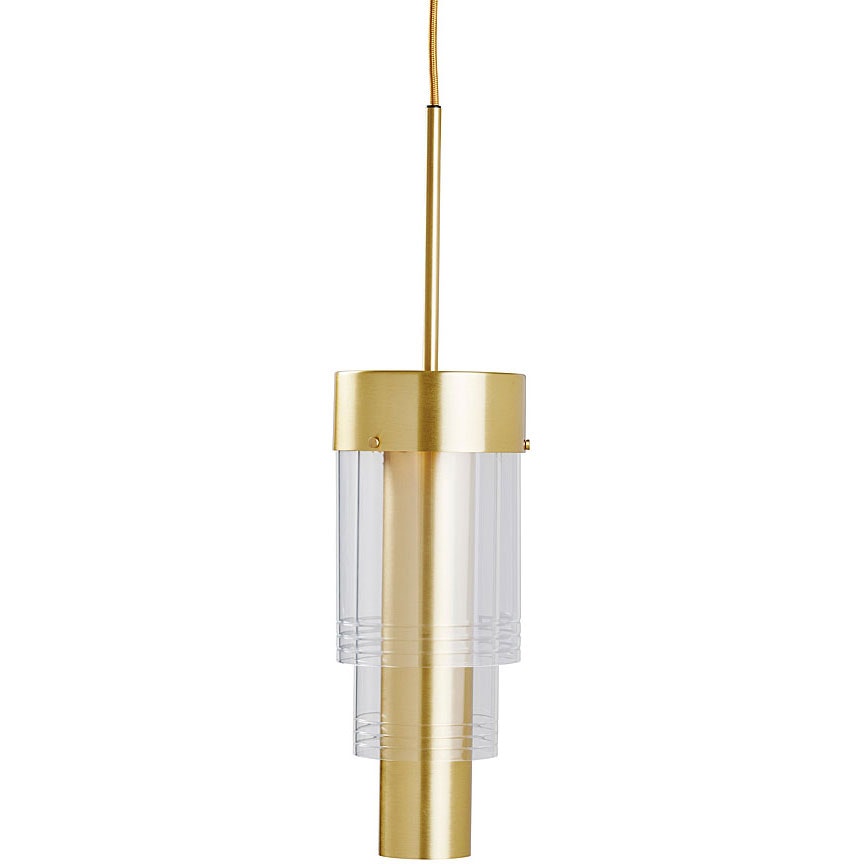 A-spire Pendant, Brass / Clear