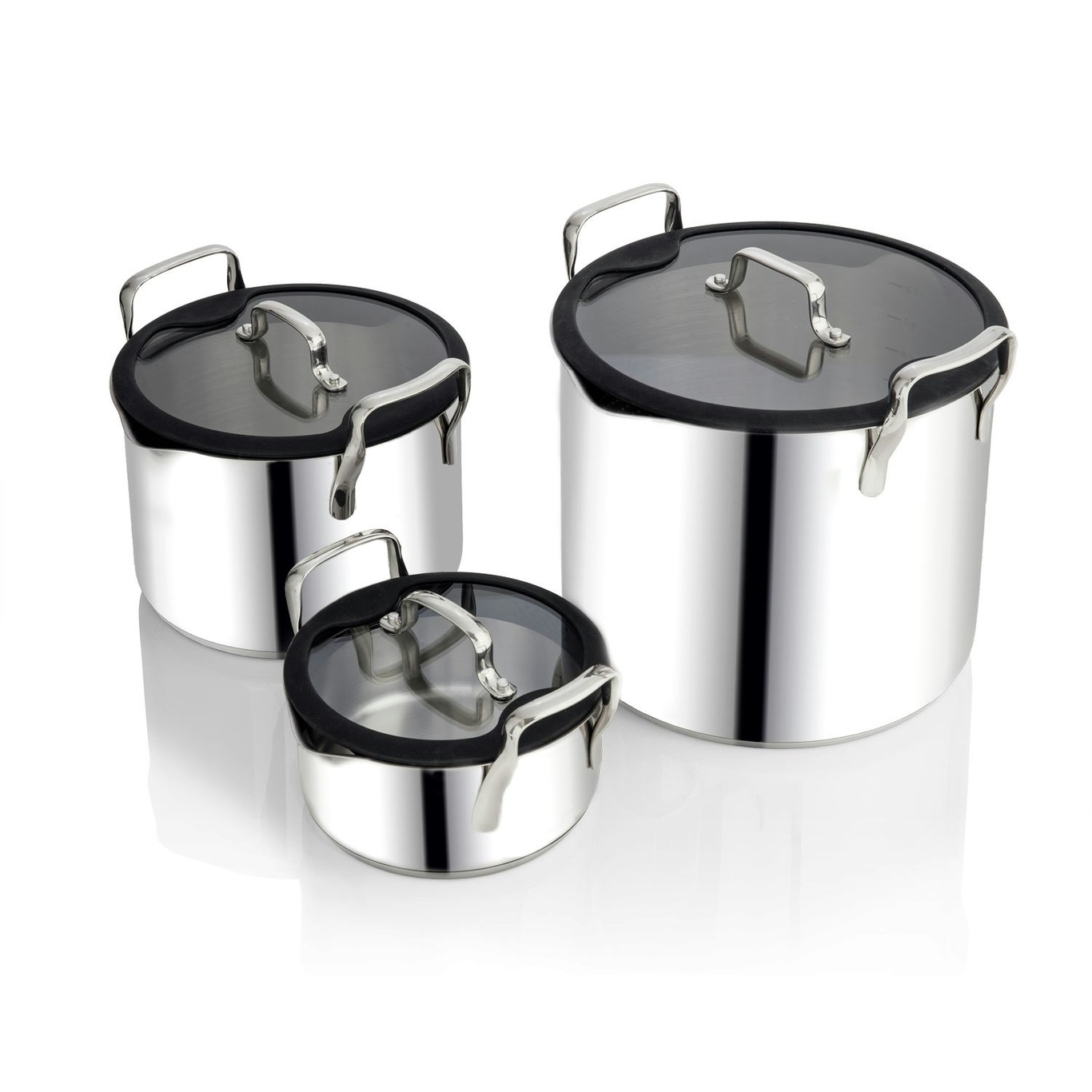 Jamie Oliver Cook's Classic Pot Set Stainless Steel 7 Pieces