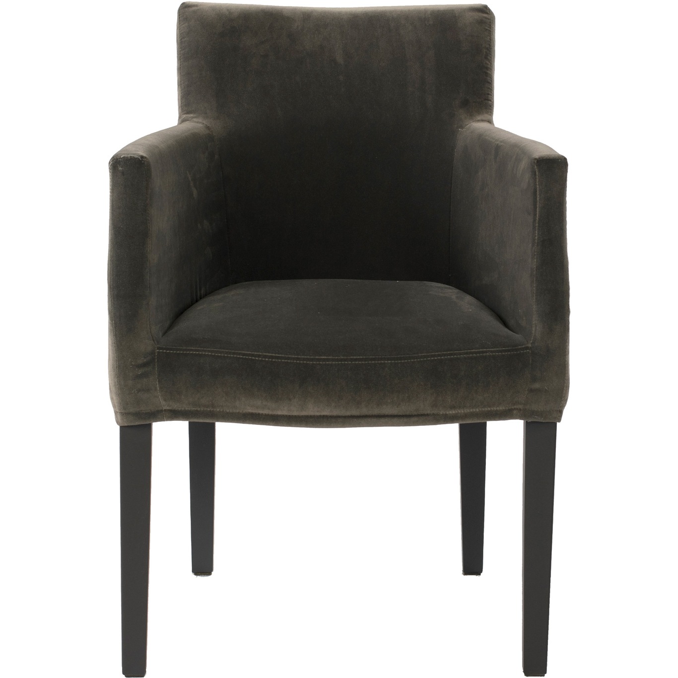 Brooklyn Chair Loose Cover, Black / Omega Graphite 51