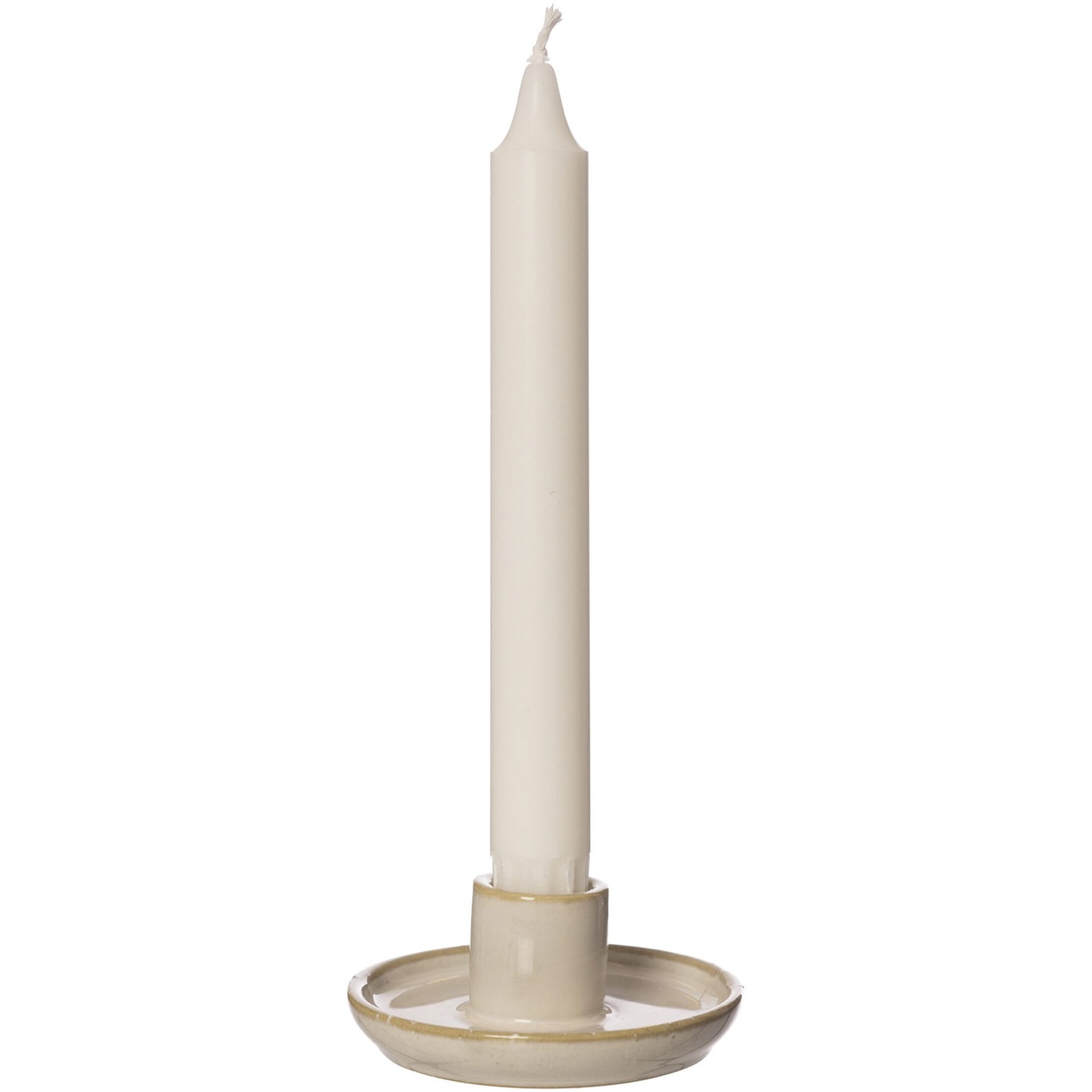 Candle Holder 3,5 cm, Natural White
