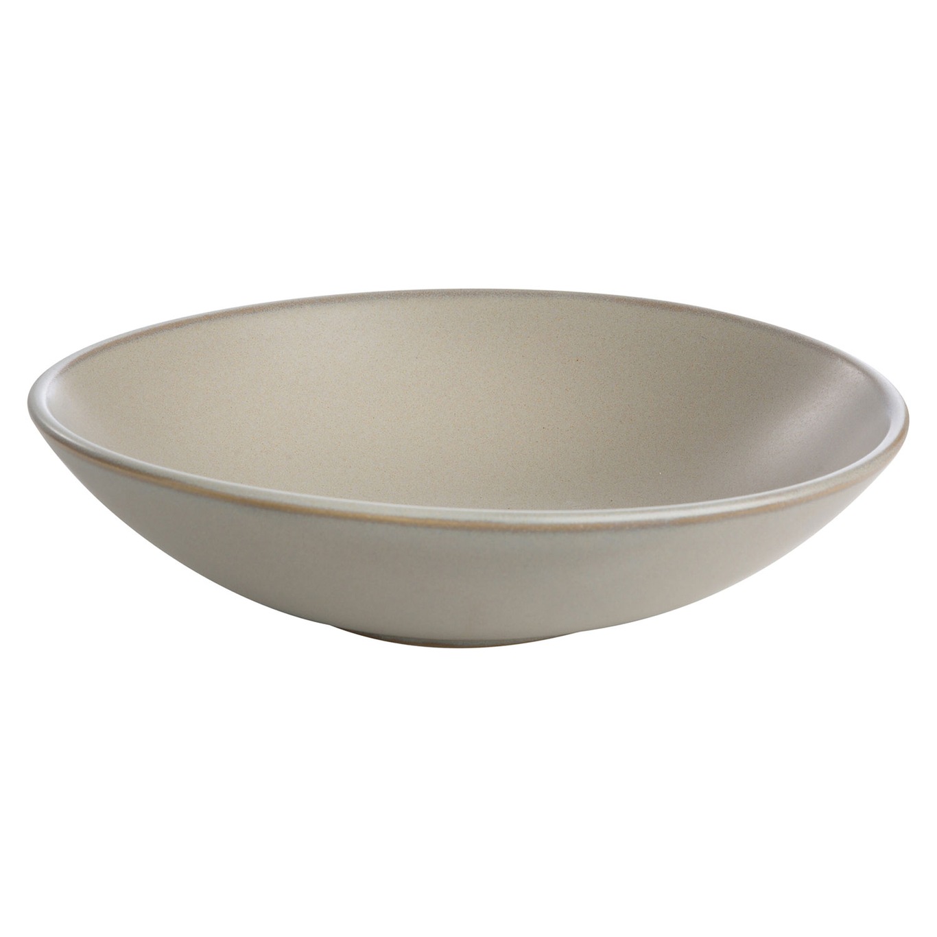 Deep Plate Stoneware, 22 cm Grey
