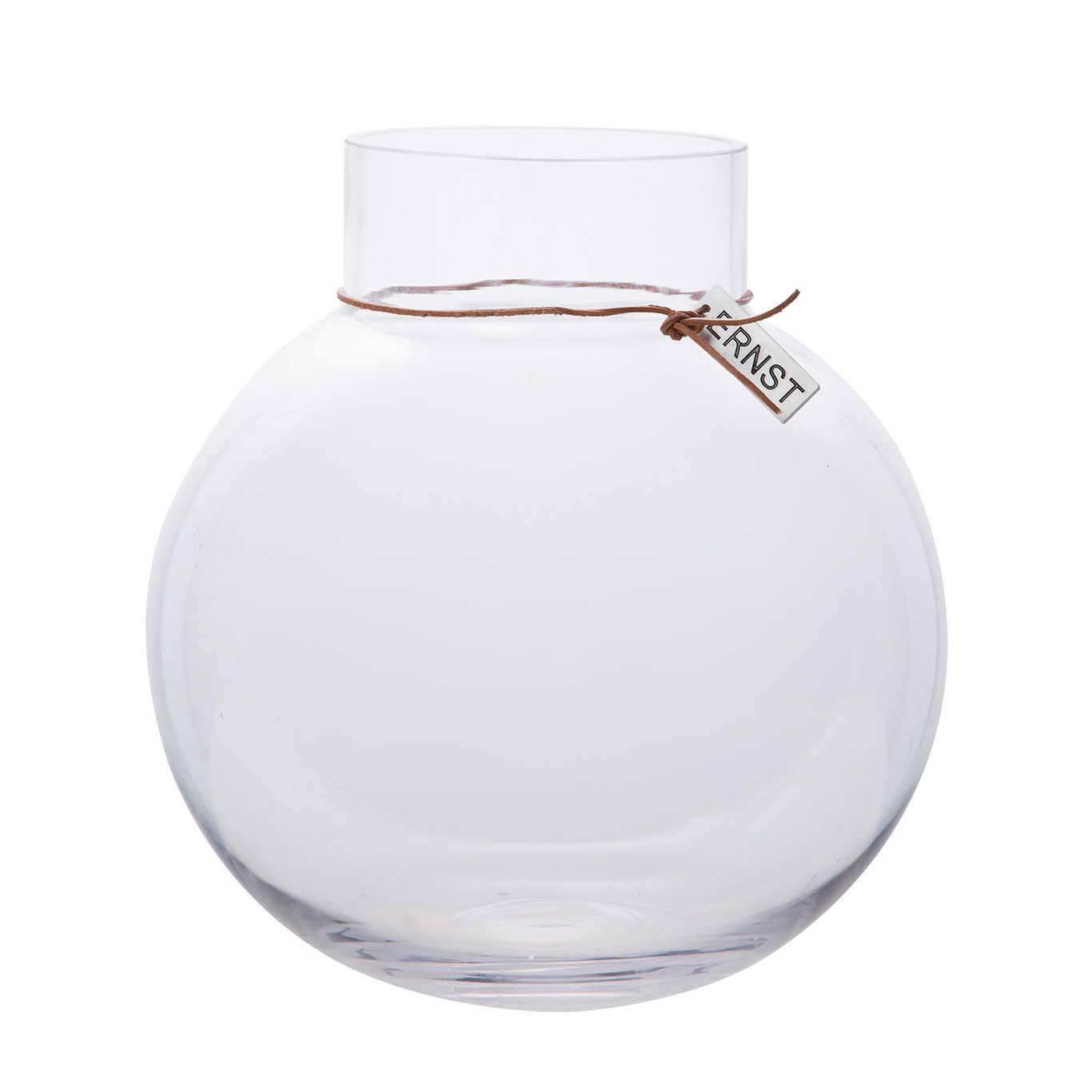 Glass Vase Clear, 24 cm