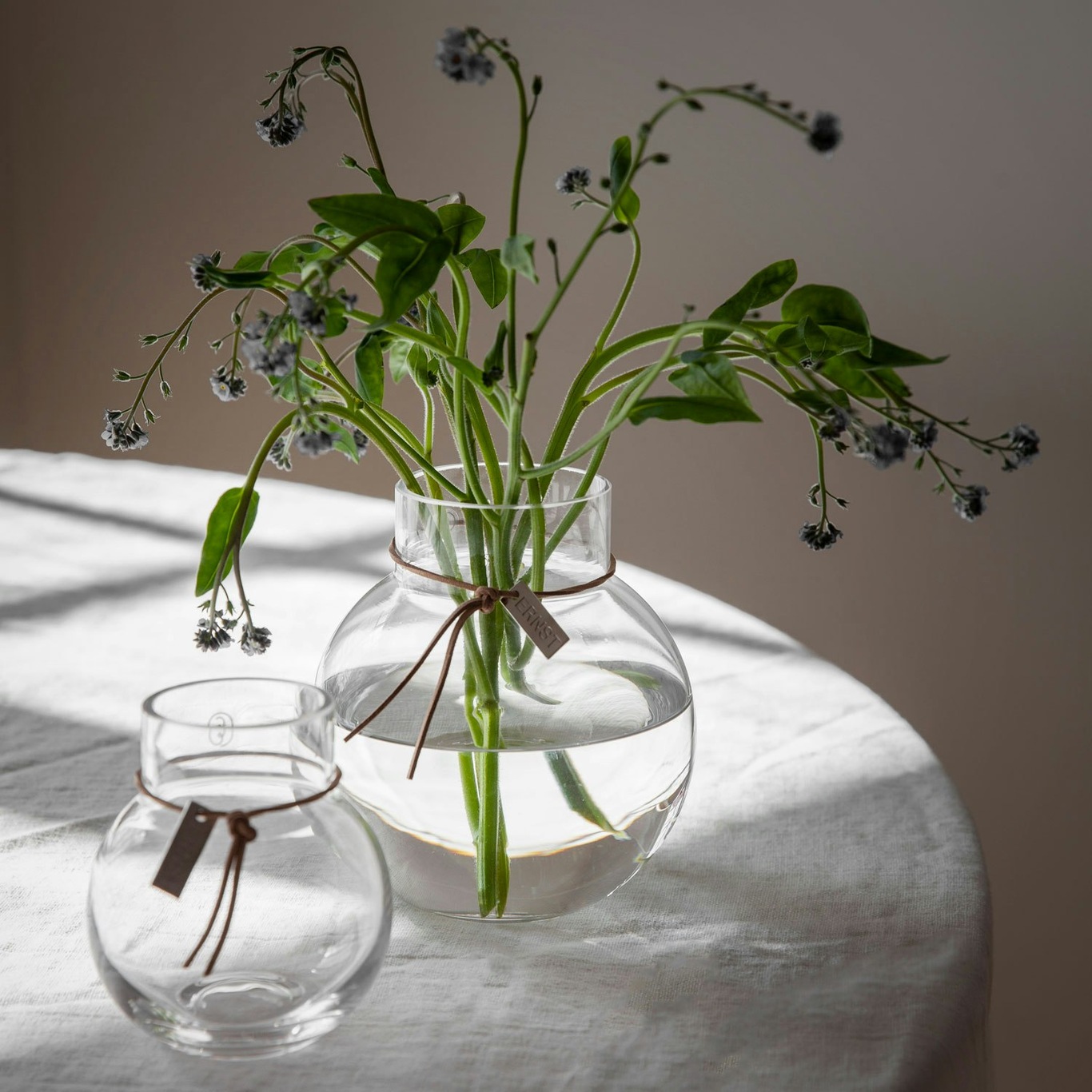 Glass Vase Clear, 9 cm - ERNST @ RoyalDesign