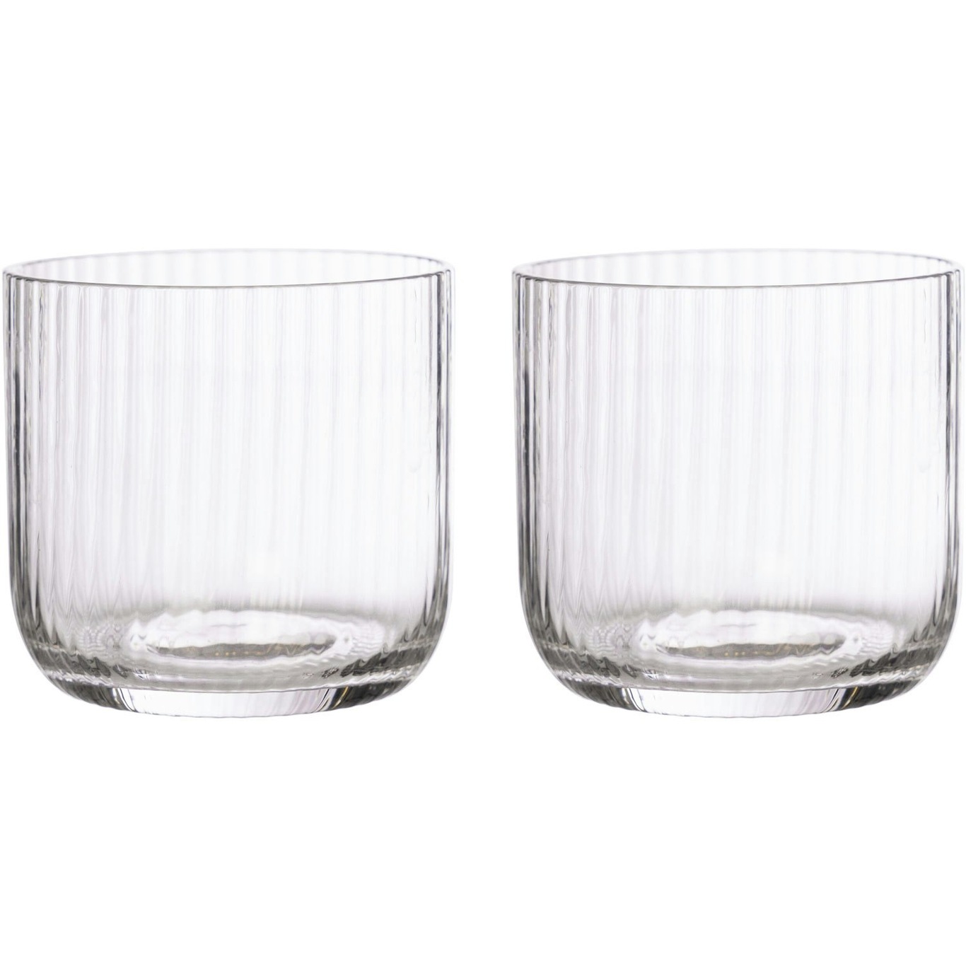 Glasses Fluted 25 cl 2-pack, Clear