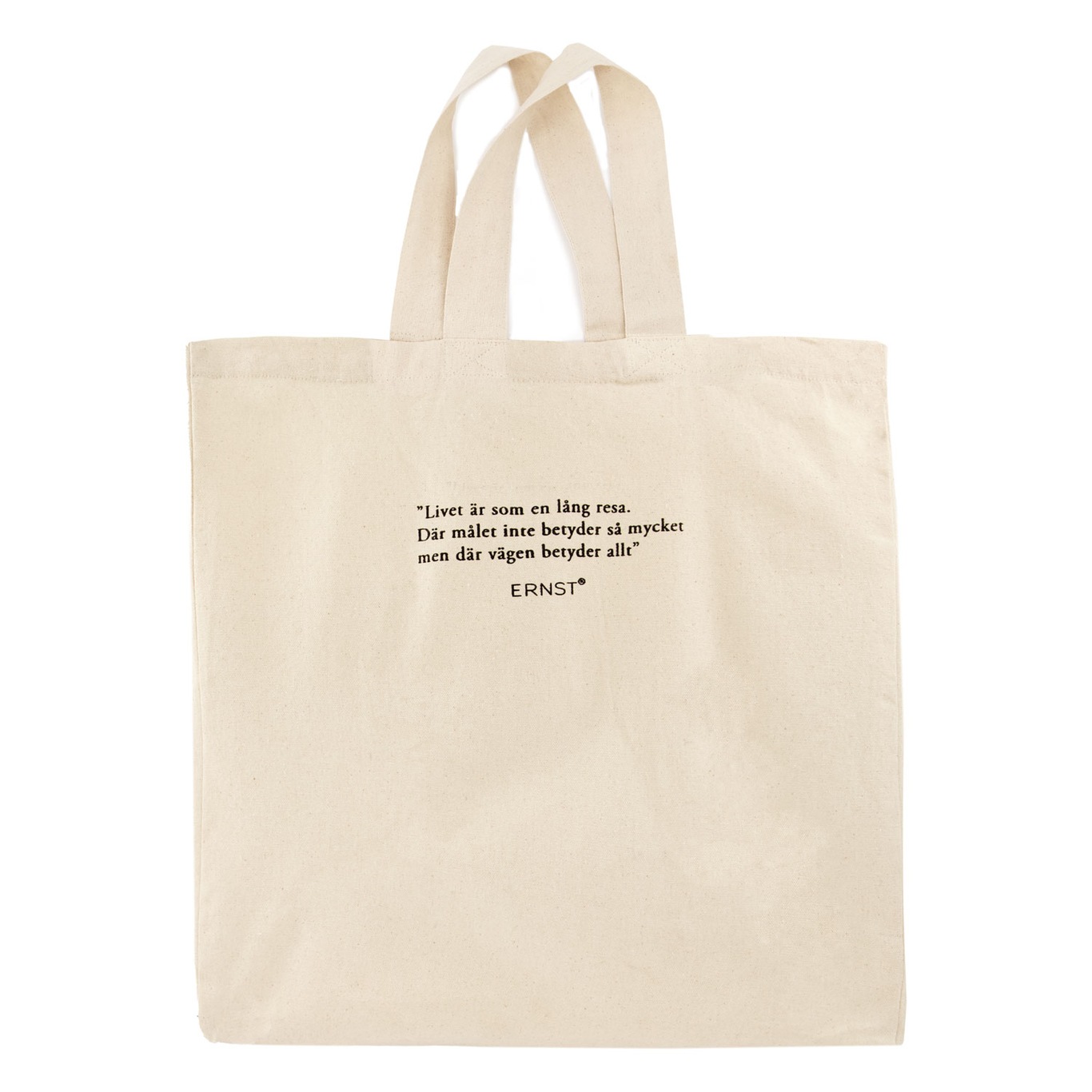 Tote Bag With Quote 43x45 cm, Nature