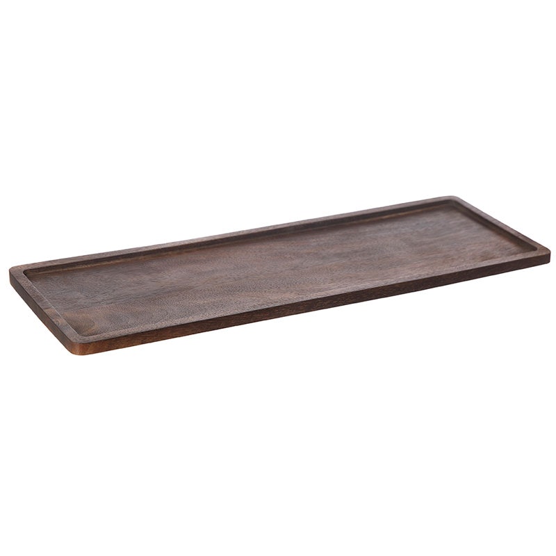 Tray Rectangular Dark Brown, 45x15 cm