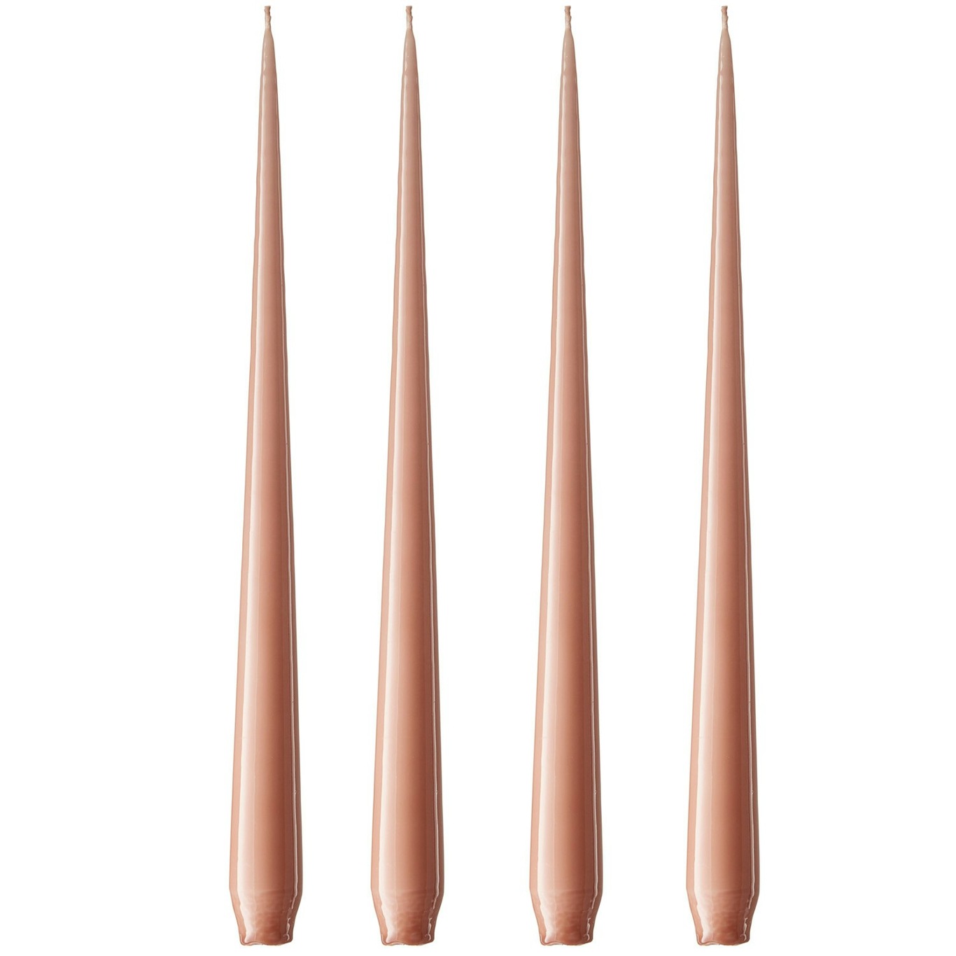 Taper Candles 32 cm 4-pack, Rosy Caramel