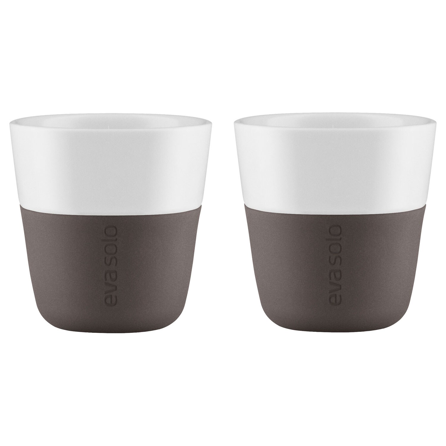 Eva Solo EVA SOLO x 2 Coffee Mugs Cups White & Grey 