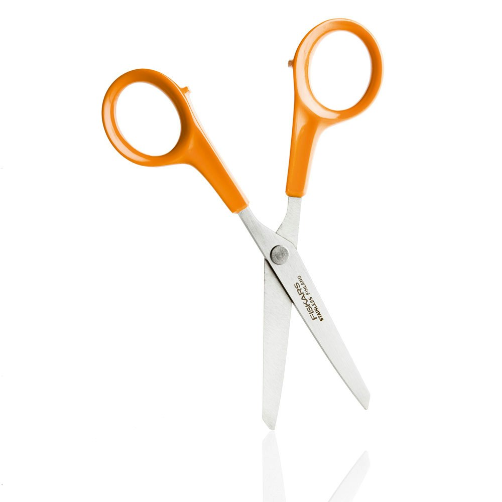 Stainless Steel Travel Craft Scissors with Orange Sheath