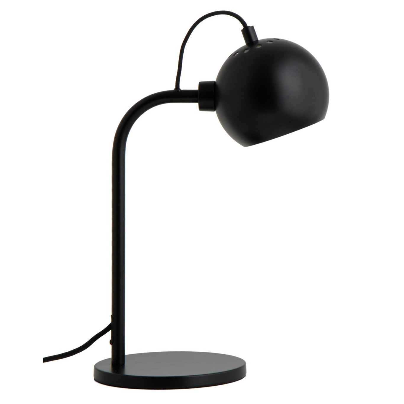 Ball Single Table Lamp, Matte Black