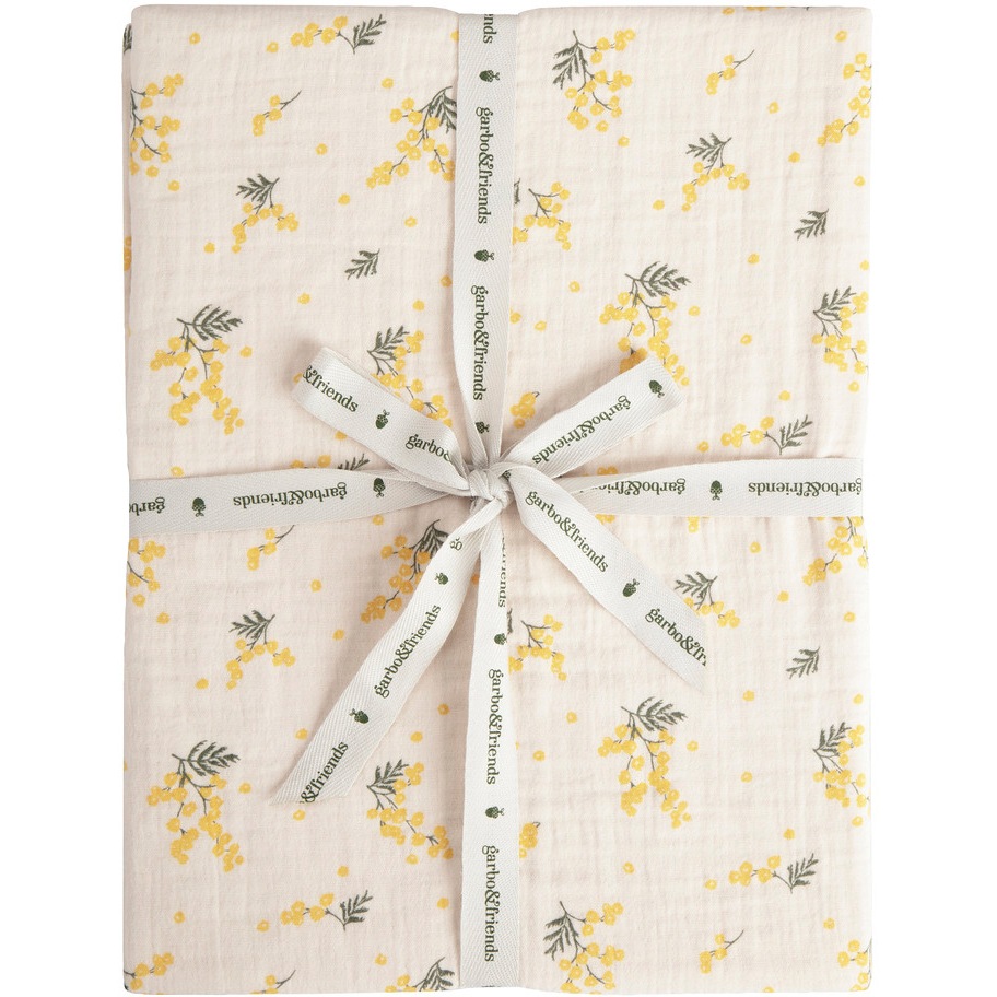 Mimosa Muslin Fitted Sheet, 180x200 cm