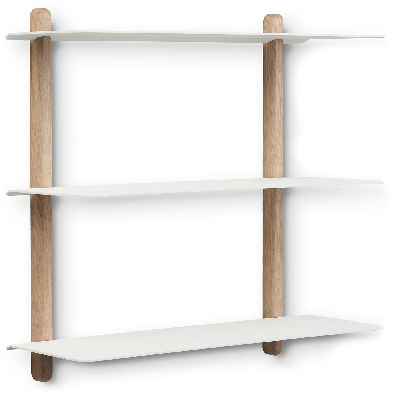 Nivo large A Wall Shelf / White / Filter Oak