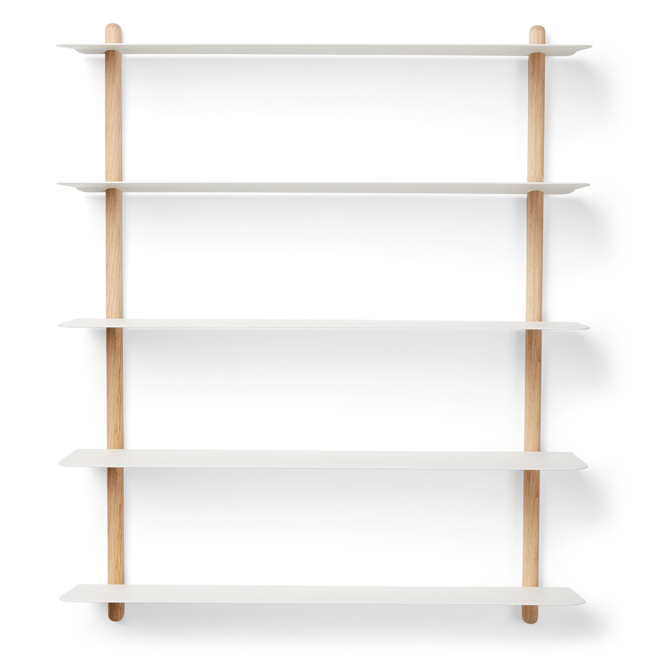 Nivo Wall Shelf E, Light Oak / White
