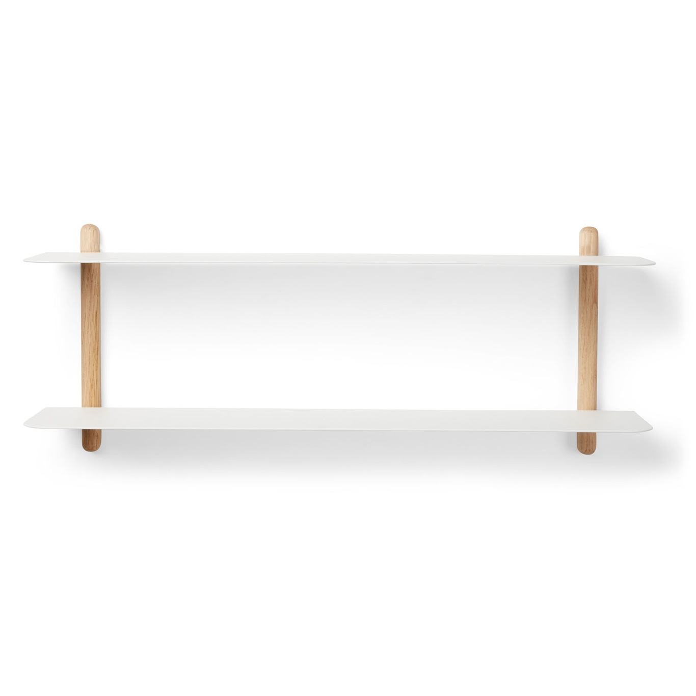 Nivo Wall Shelf F, Light Oak / White