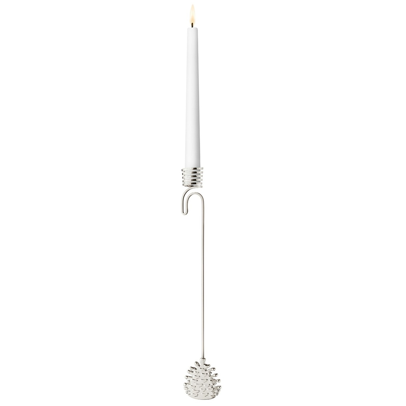 2023 Hanging Candle Holder Cone, Palladium Plated