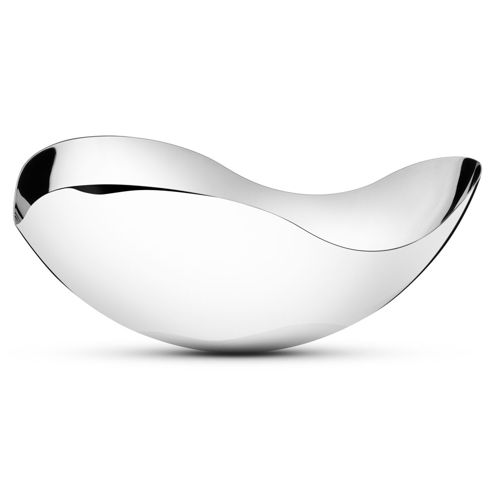 Bloom Bowl, mirror-polished steel, Small