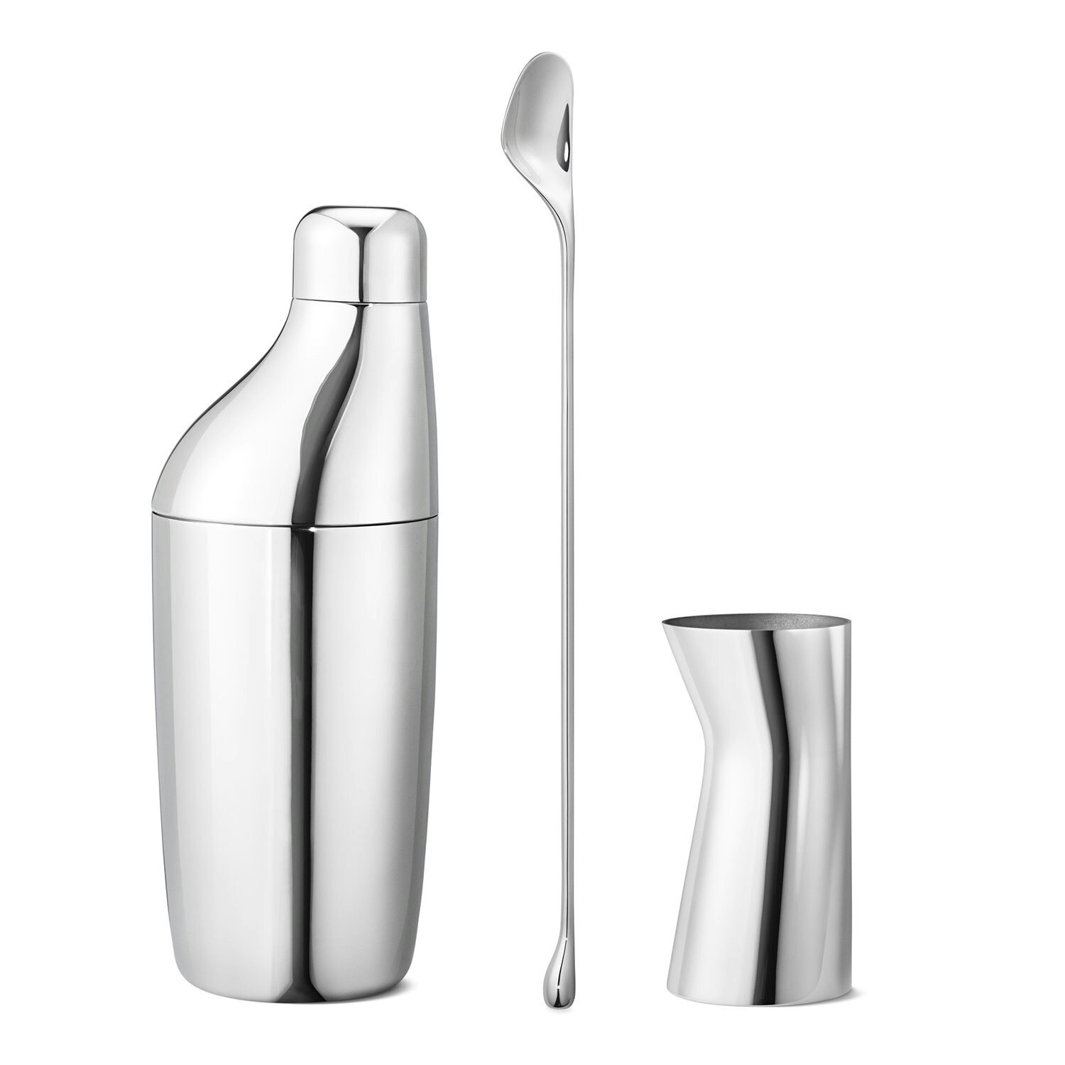 Sky Gift Set Cocktail Shaker, Spoon & Jigger - Georg Jensen @ RoyalDesign