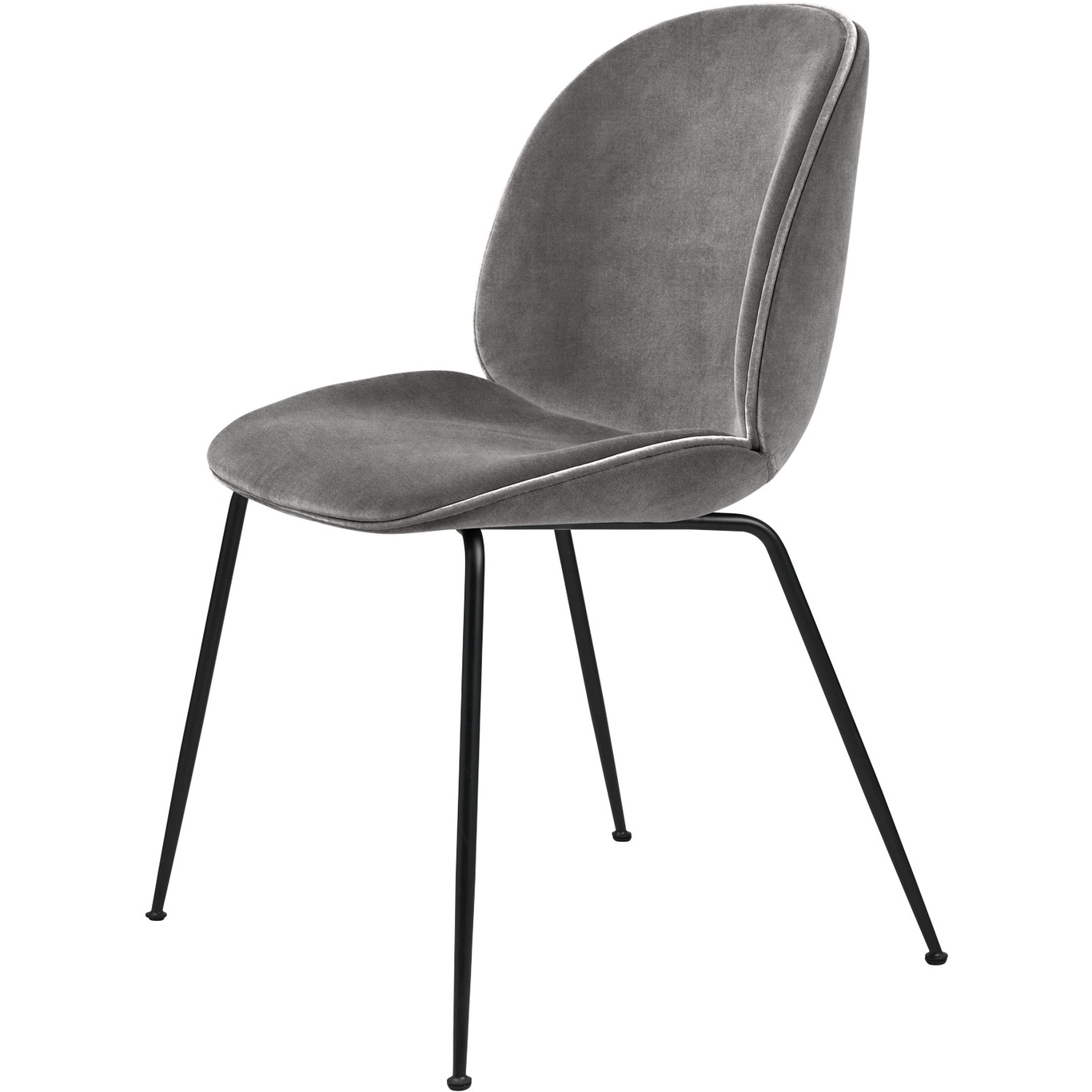 Beetle Chair Upholstered Black Base / Eros, Concrete