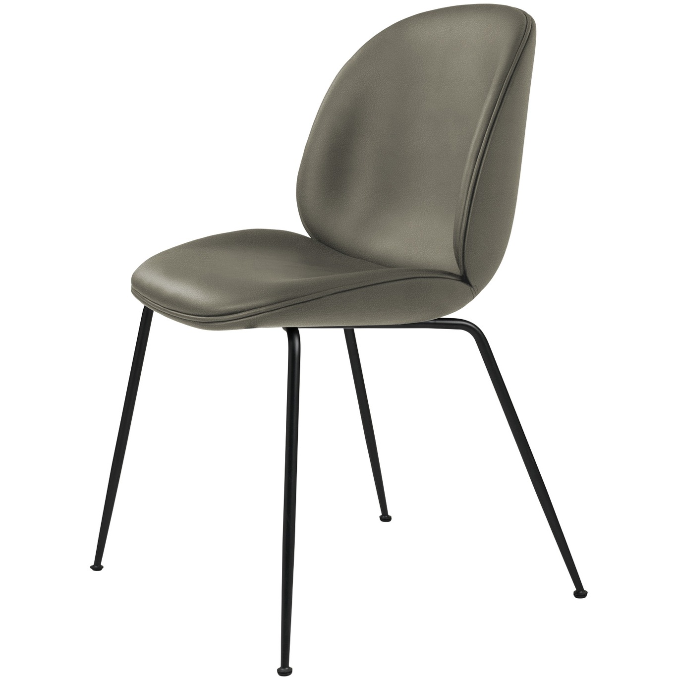 Beetle Chair Upholstered Black Base/ Sierra, Stone