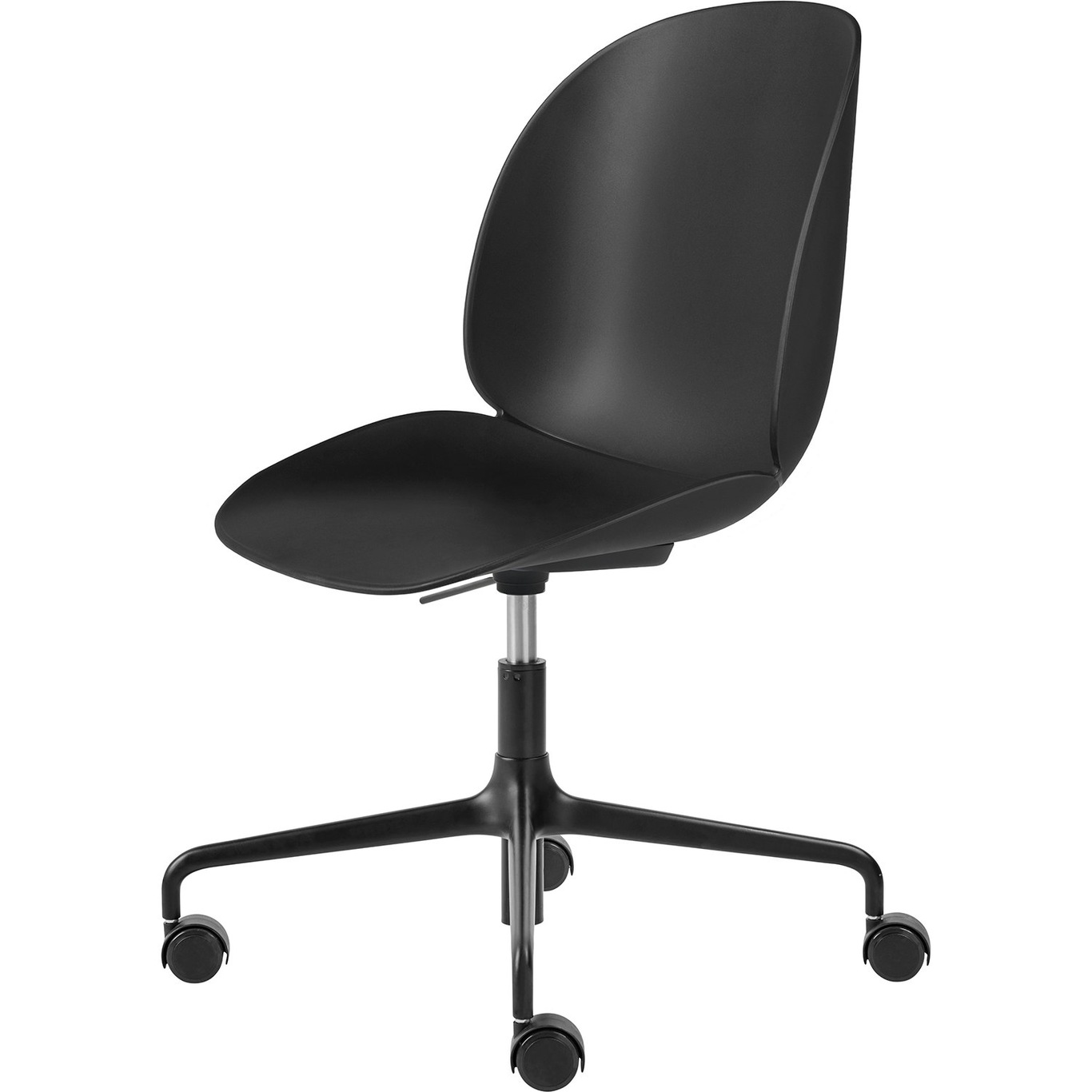 Beetle Swivel Chair Polypropylene, Black