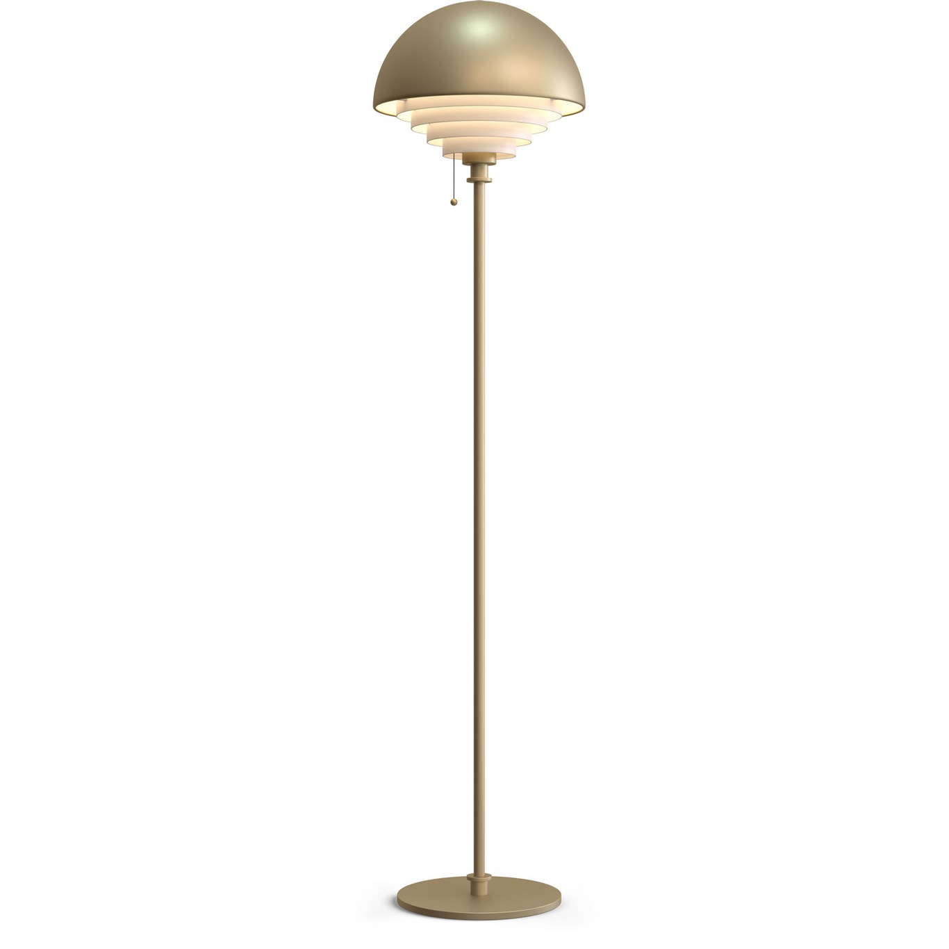 Motown Floor Lamp, Brass