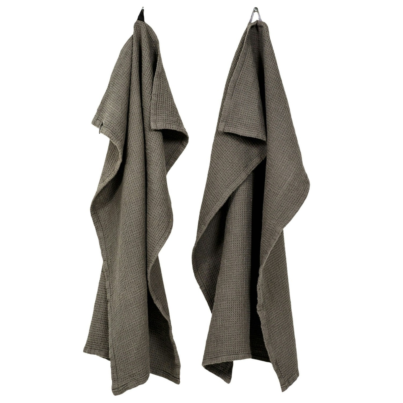Hetty Kitchen Towel 50x70 cm 2-pack, Charcoal