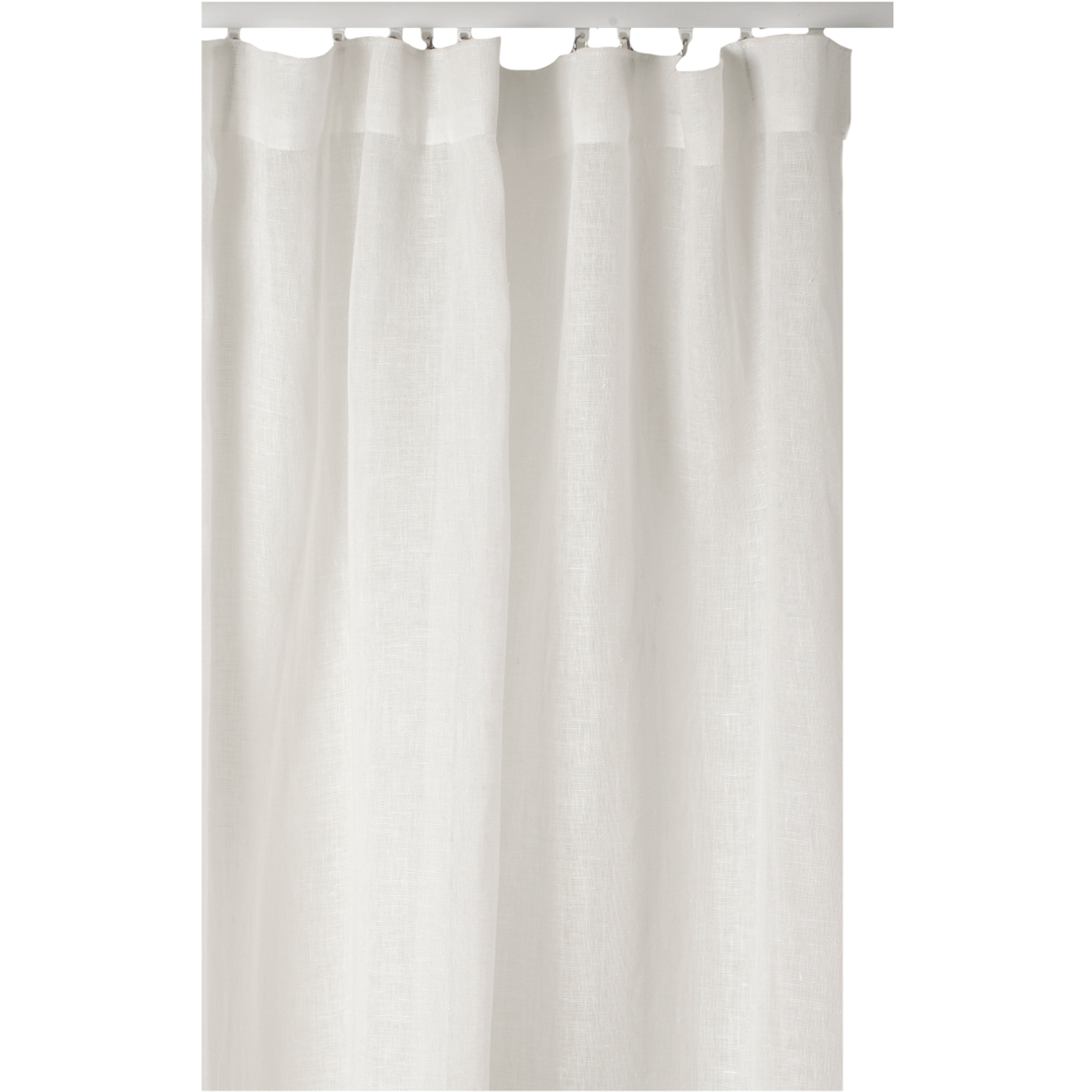 Sirocco Curtain With Heading Tape 135x250 cm, White