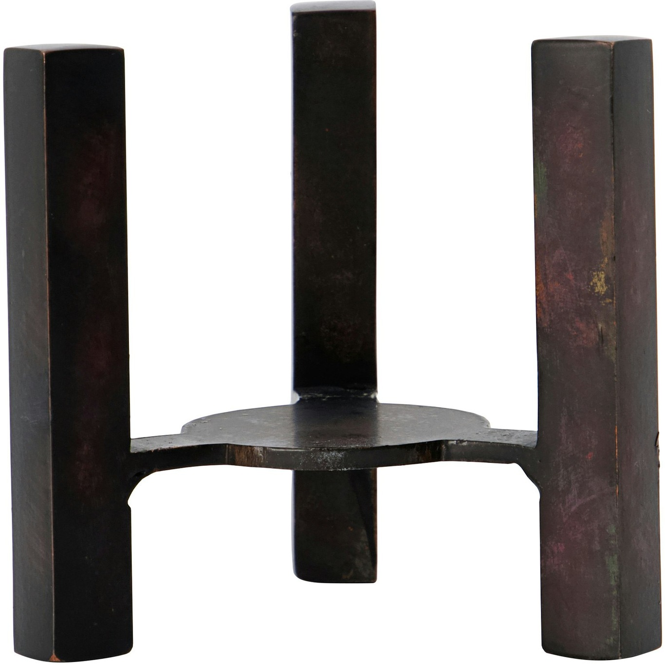 Bejo Candle Stand Antique Brown, 8x7x8 cm