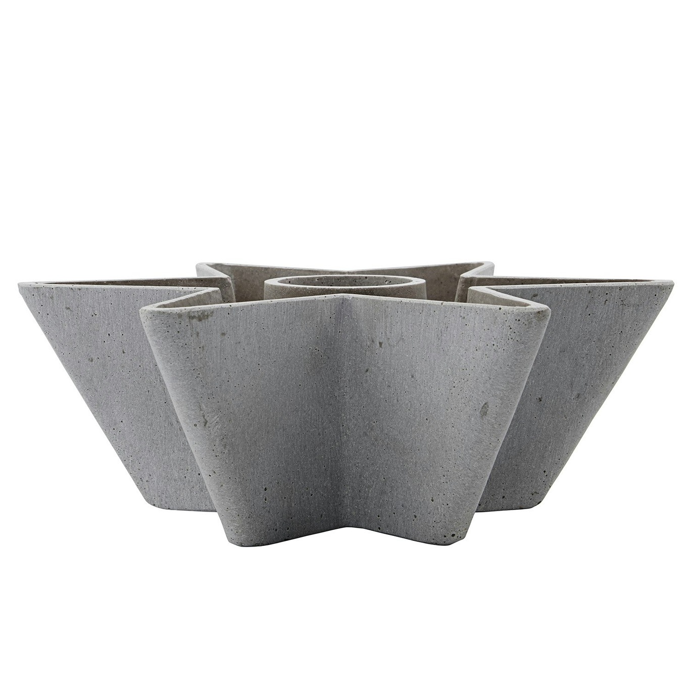 Mold Star Candle Holder, Grey
