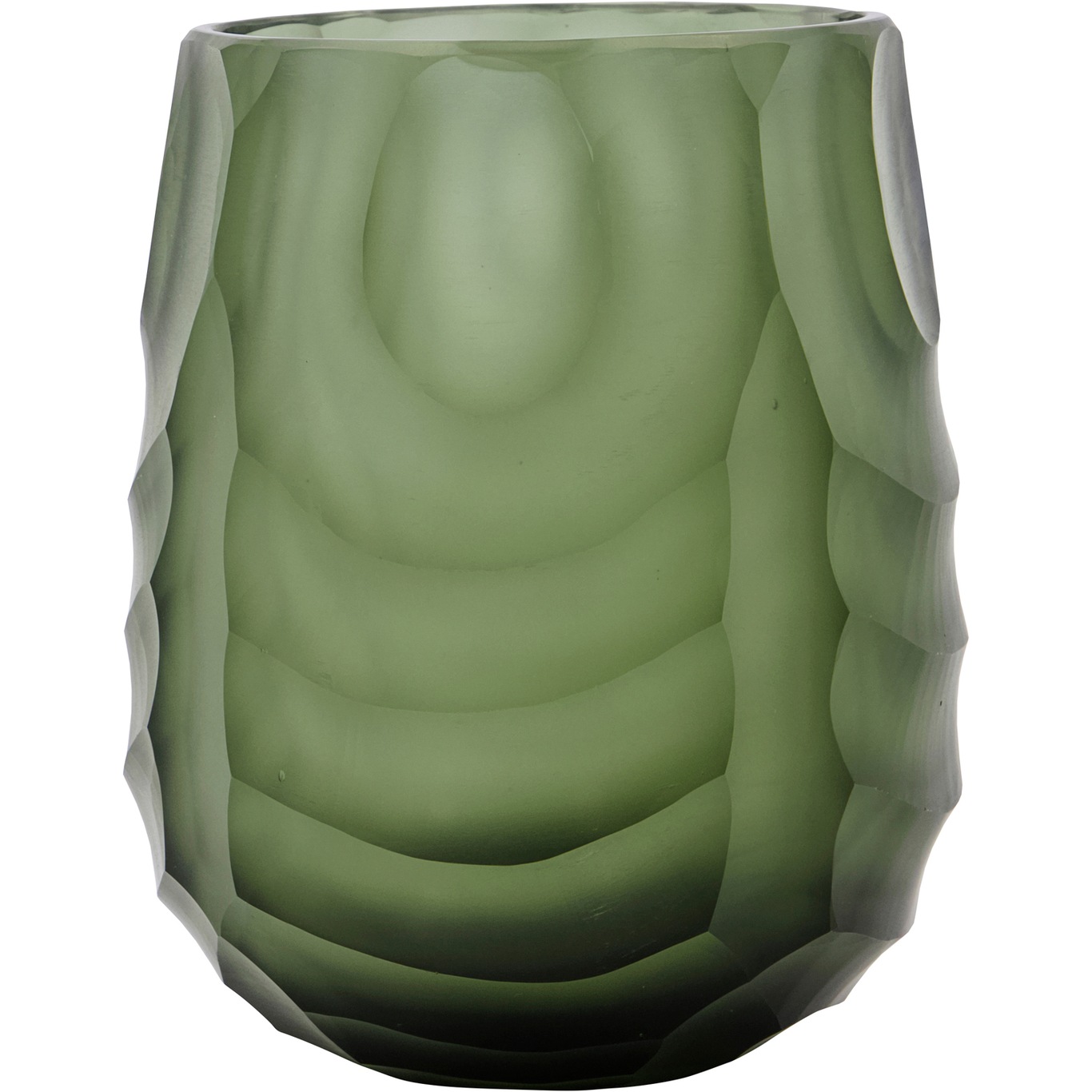 Jewel Candle Holder 12x14 cm, Green