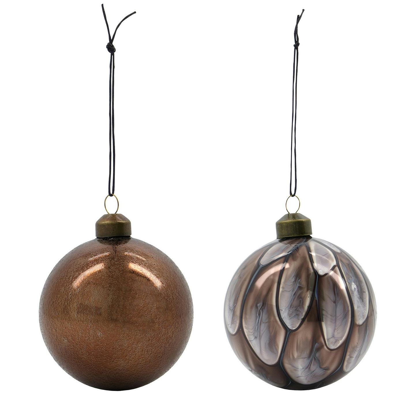 Runy Bauble 2-pack, Brown