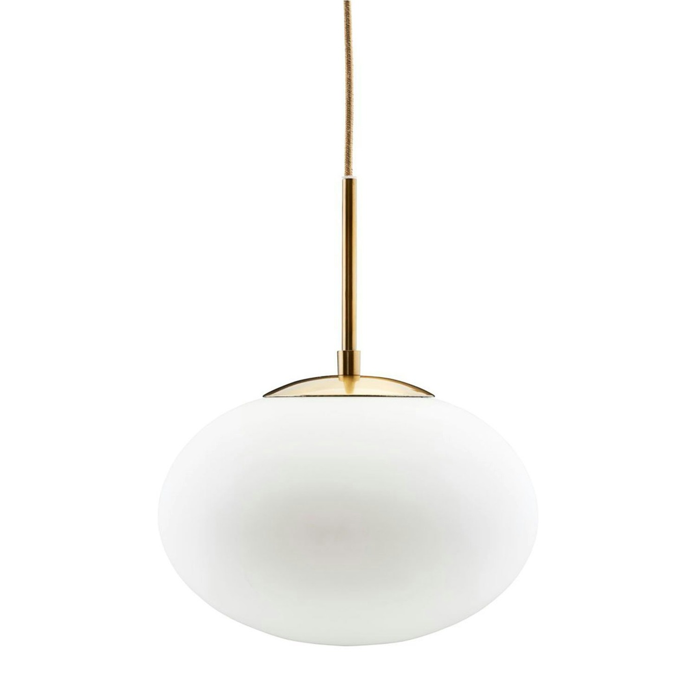 Opal Pendant Lamp ø30cm White/Brass - House Doctor