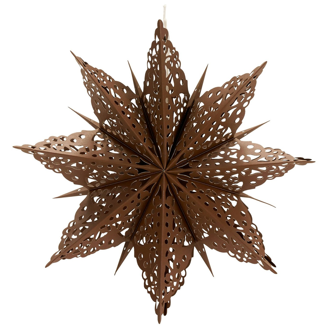 Clip Christmas Star 30 cm, Brown