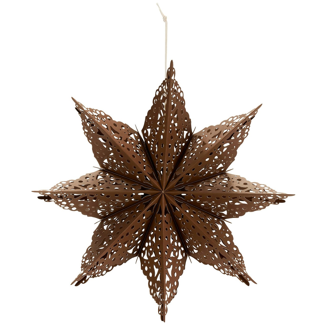 Clip Christmas Star 40 cm, Brown