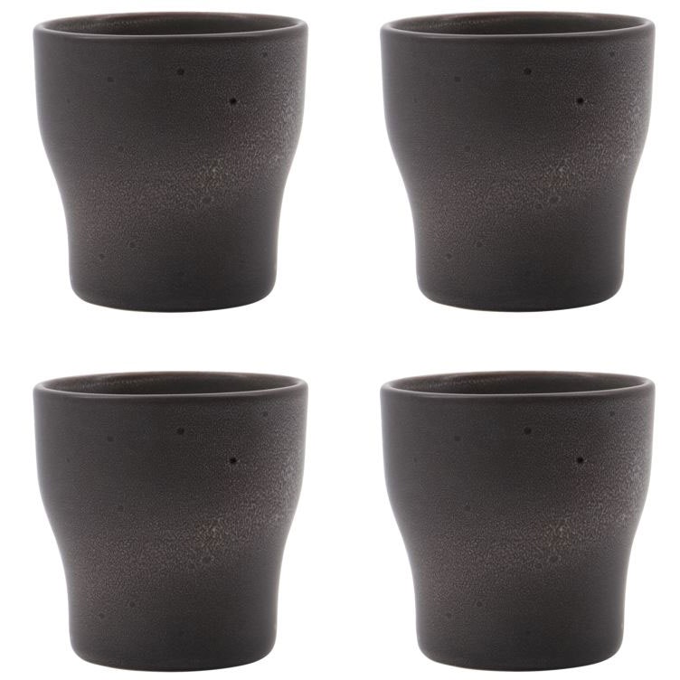 Liss Thermo Cup H9 cm 4-pack, Dark Grey