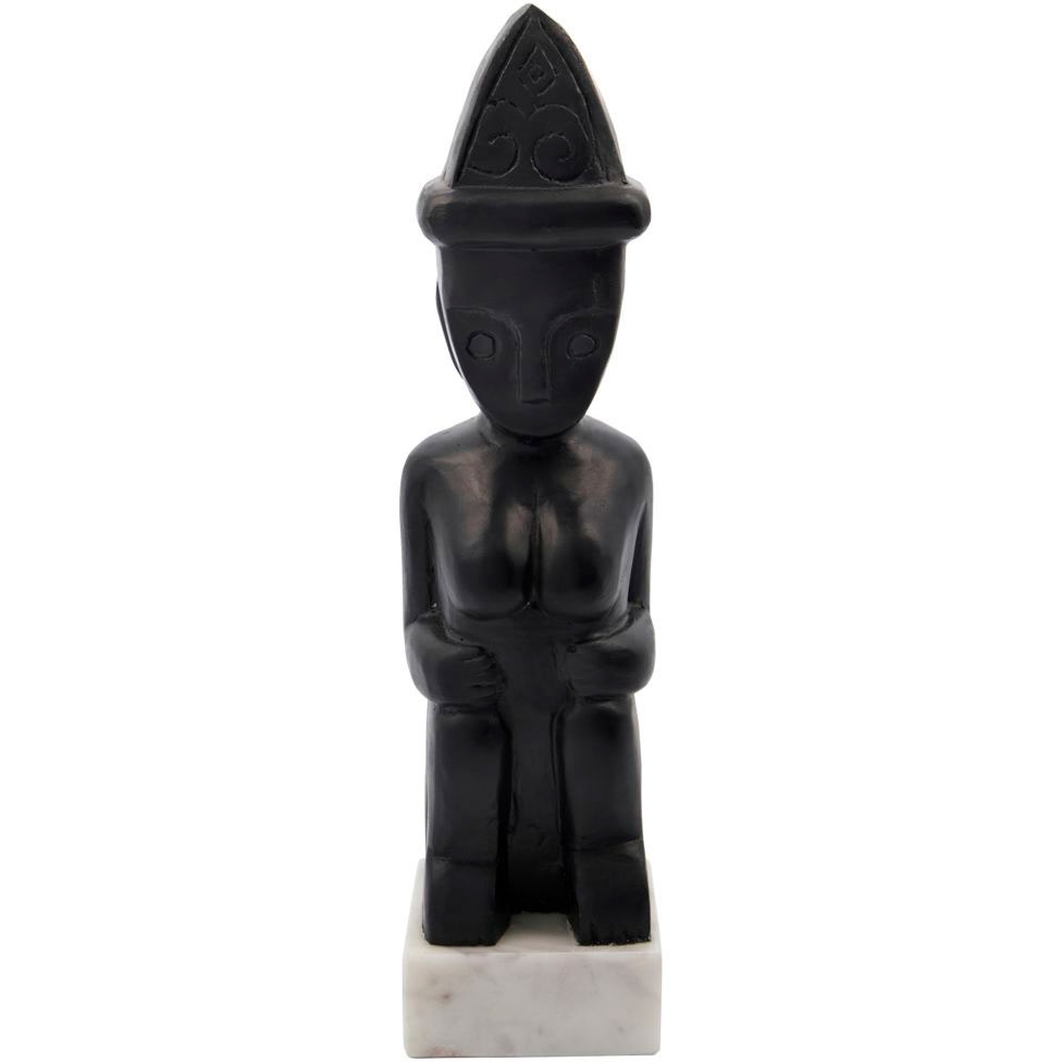 Two Sitting Sculpture, Black