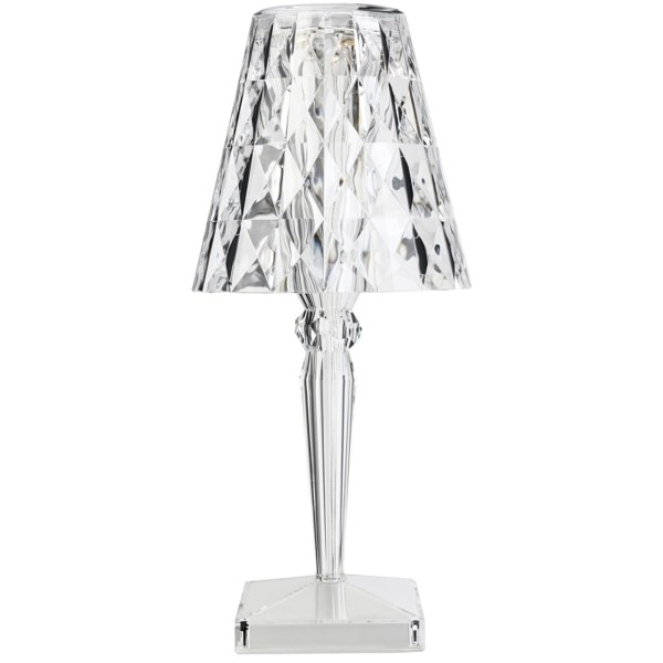 Big Battery Table Lamp, Clear