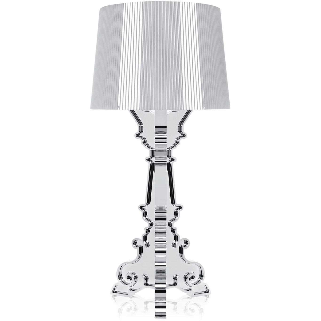 Bourgie Table Lamp, Silver