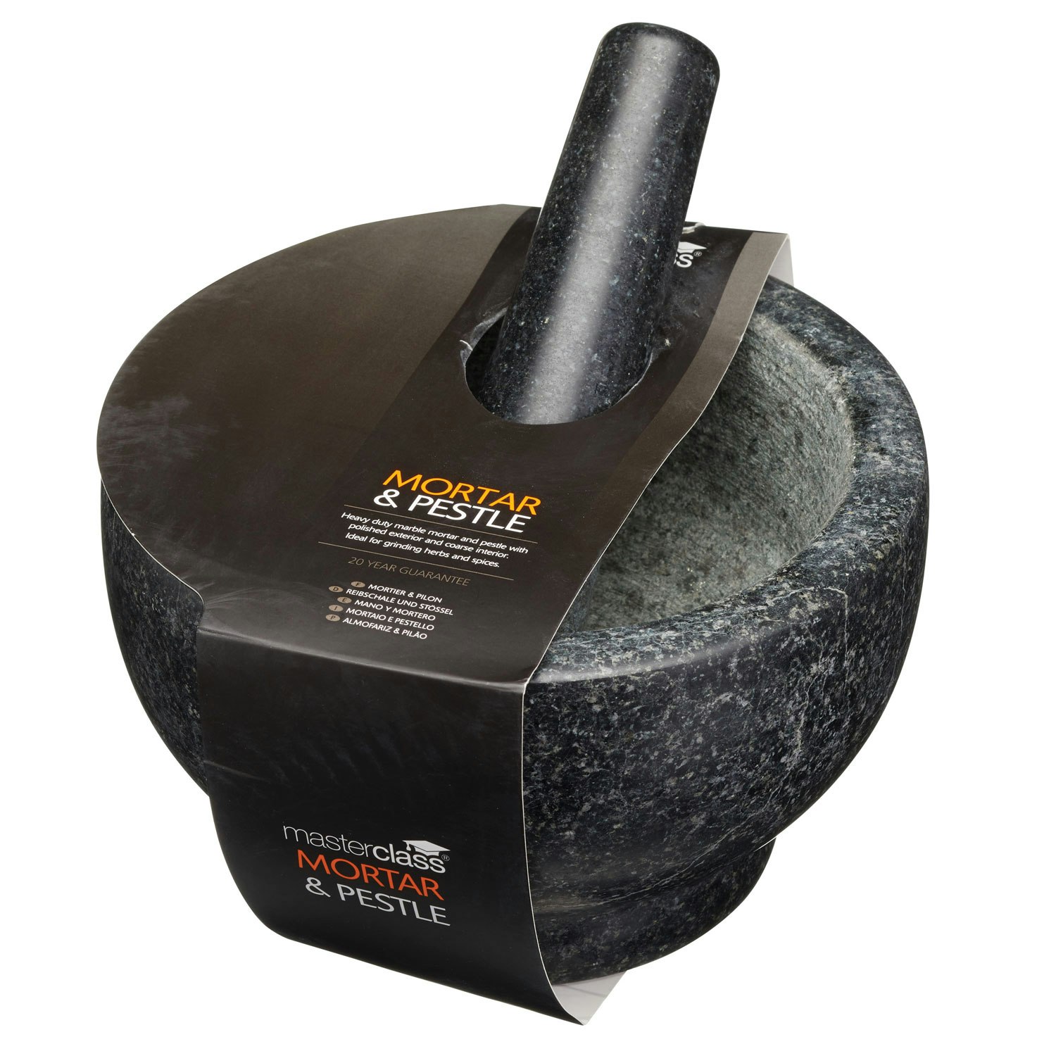 Heavy Duty Natural Granite Small Mortar and Pestle Set