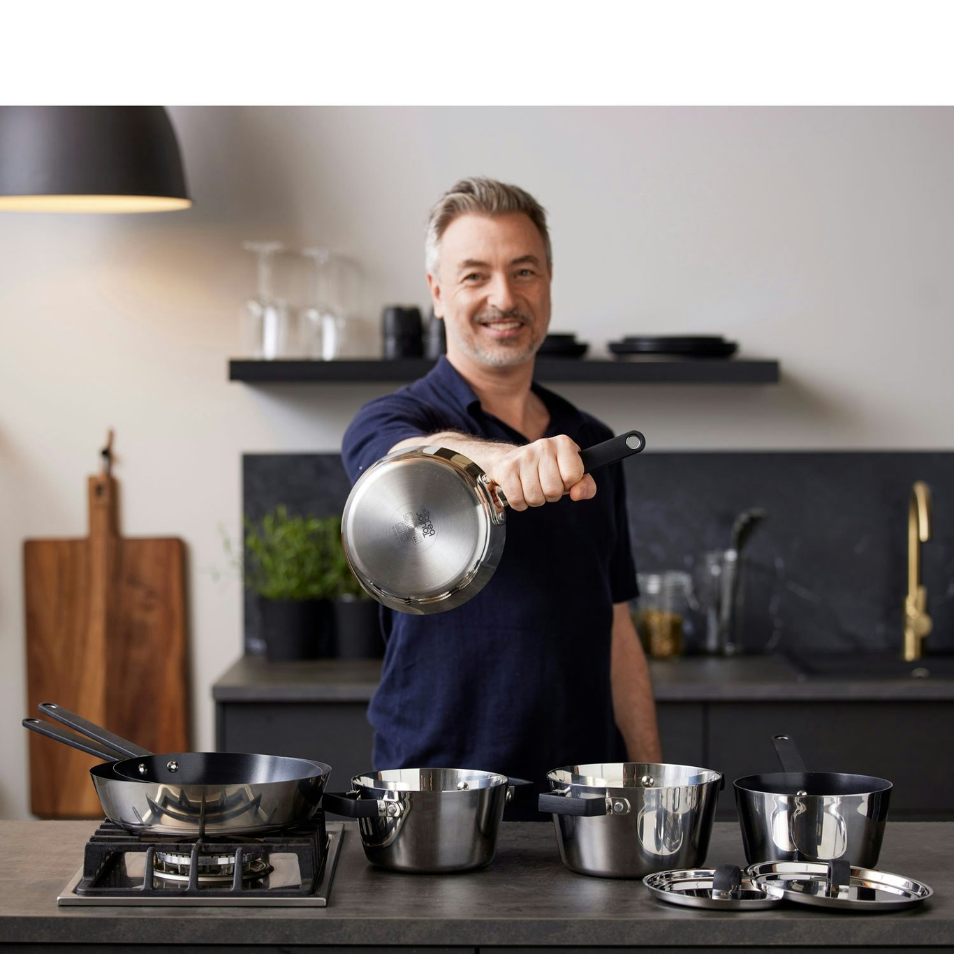 MasterClass Can-to-Pan 20cm Ceramic Non-Stick Saucepan with Lid in 2023