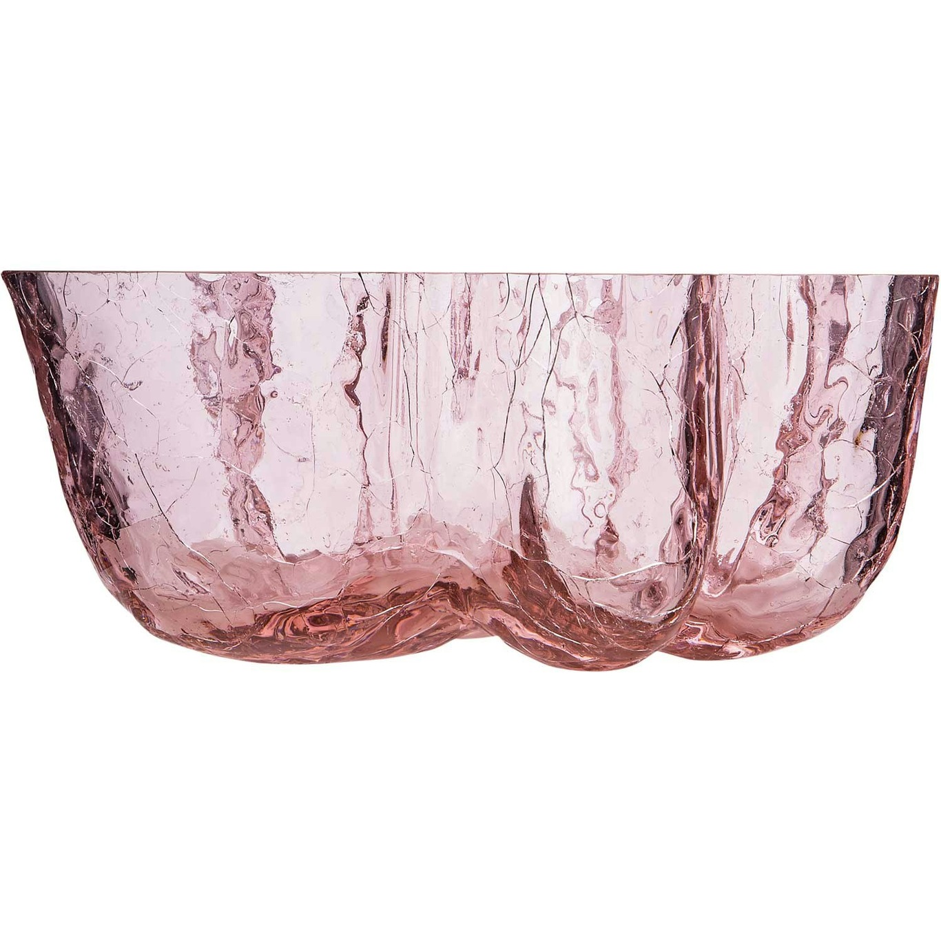 Crackle Bowl 11x26 cm, Pink