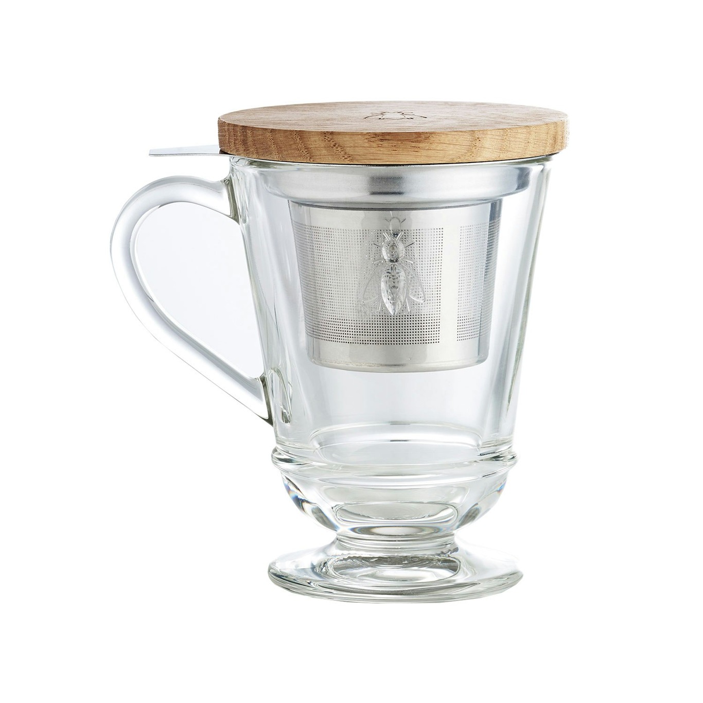 La Rochère Abeille Bee Glass Coffee Mug, 280ml, Clear