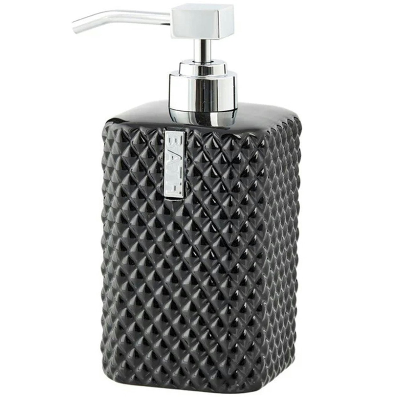 Marion Soap Dispenser, Black/Silver