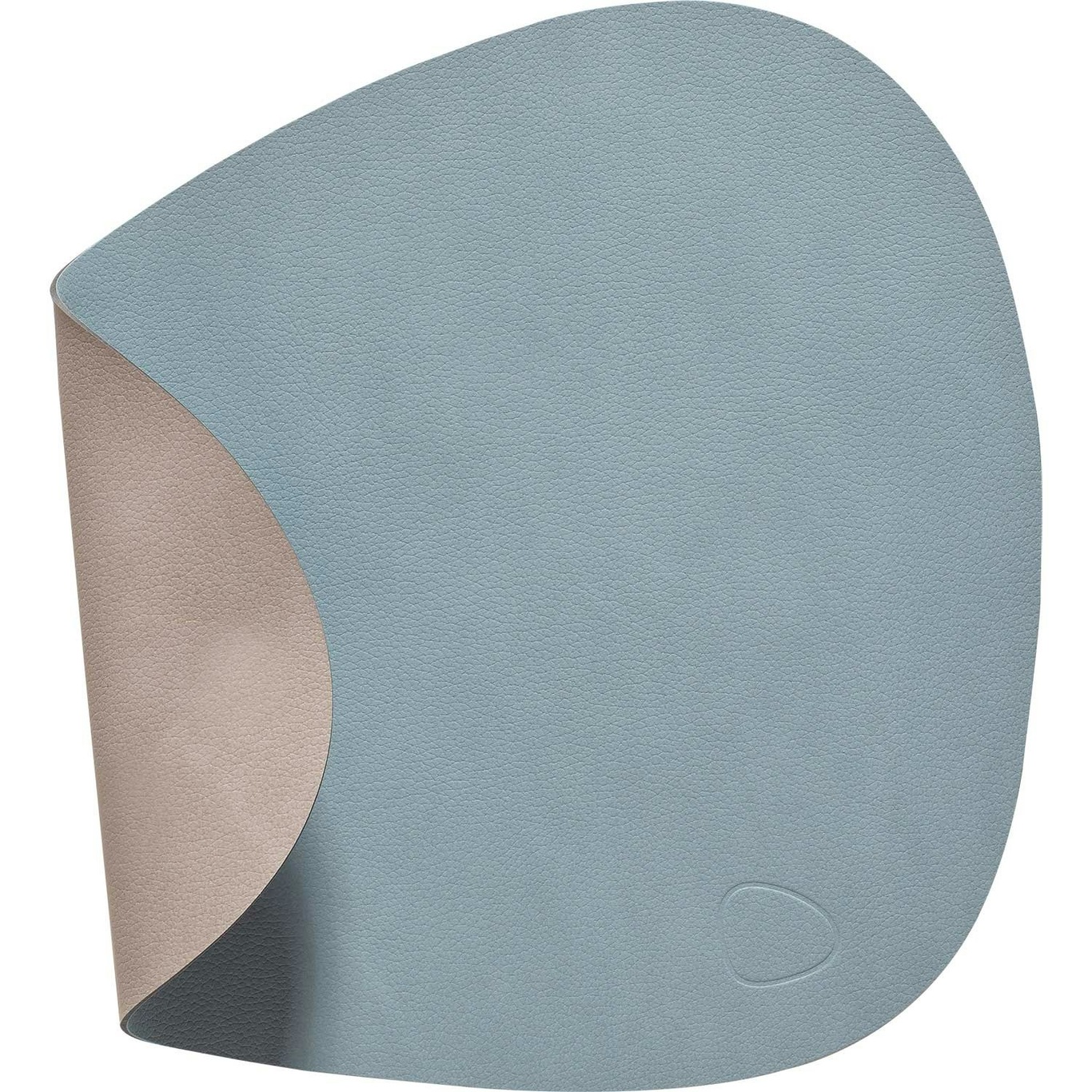 Curve L Reversible Table Mat 37x44 cm, Light Blue/Light Grey