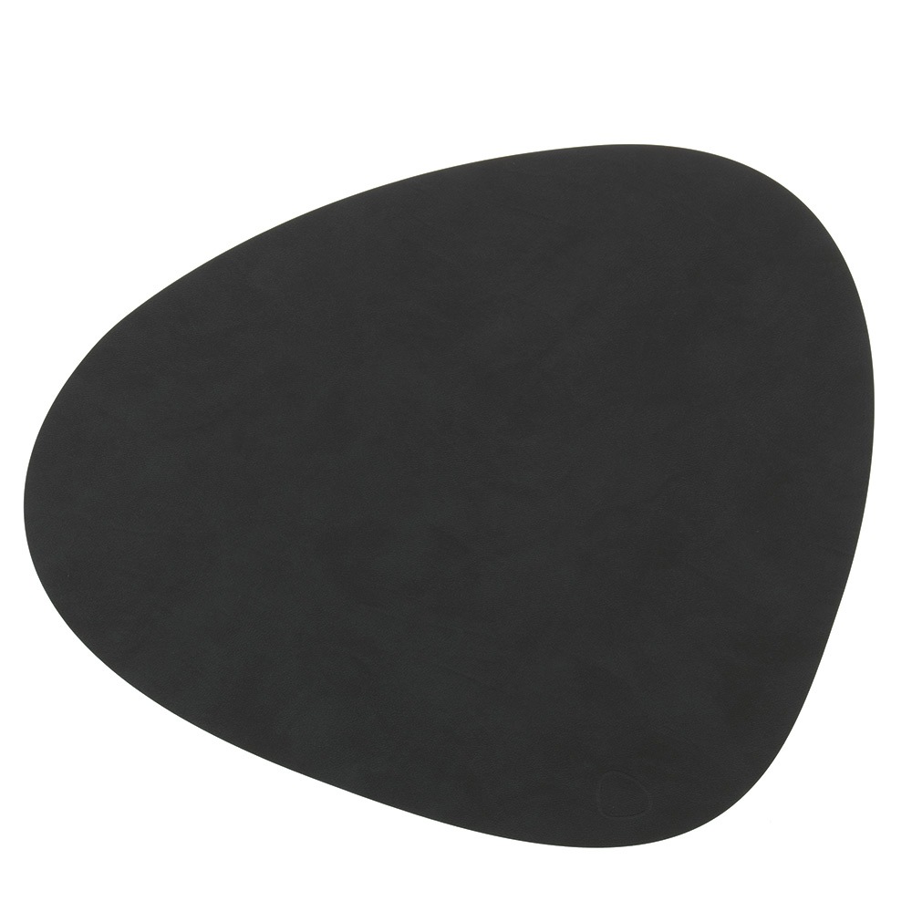 Curve L Table Mat Nupo 37x44 cm, Black